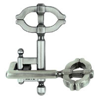 Cast Puzzle 2/6 Key II Hjernetrim Vanskelighetsgrad 2